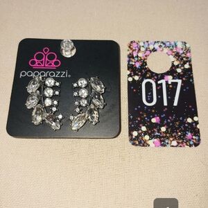 Paparazzi Sparkling Silver Earrings